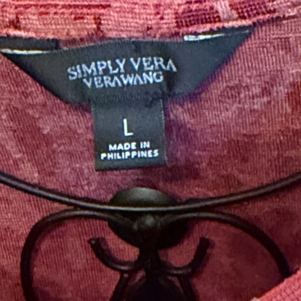 🧡🧡🧡BOGOHO🧡🧡🧡Vera Wang Textured Long Sleeve Top-Large